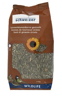 Alimento per uccelli Schweizer Semi di Girasole striati [44266-41425]