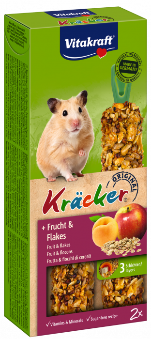 Kräcker per roditori Vitakraft criceti Frutta e cereali [25154]