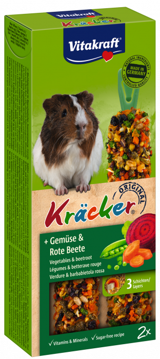 Kräcker per roditori Vitakraft porcellini d’india verdure e barbabietole [25208]