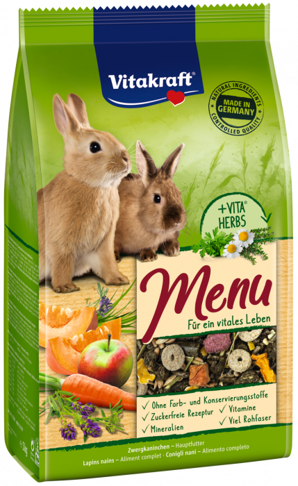 Alimento per roditori Vitakraft Conigli Menù [25542]