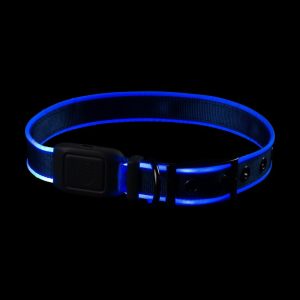Nite-Ize Collare luminoso ricaricabile – tg. M – BLUE