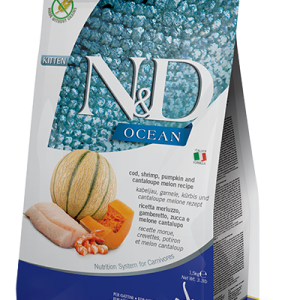 Alimento secco gatto Farmina  Kitten Ocean Merluzzo Gamberetti [PND0030056/PND0150059]